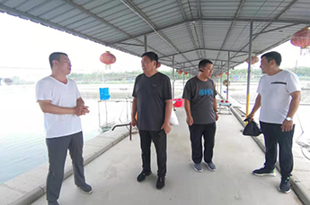 夏津县水产站站长唐元凯一行 走进BB贝博ballbet集团旗下农业产业清洋湖科技有限公司参观考察