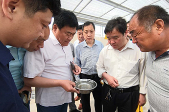 临邑县农副渔业发展中心领导莅临BB贝博ballbet集团旗下农业产业清洋湖科技有限公司进行技术交流