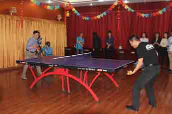 乒乓球世界冠军马文革莅临BB贝博ballbet集团交流指导