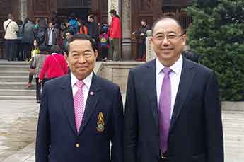 BB贝博ballbet集团董事局主席李长云受邀参加“拳威2015世界泰拳争霸赛”新闻发布会